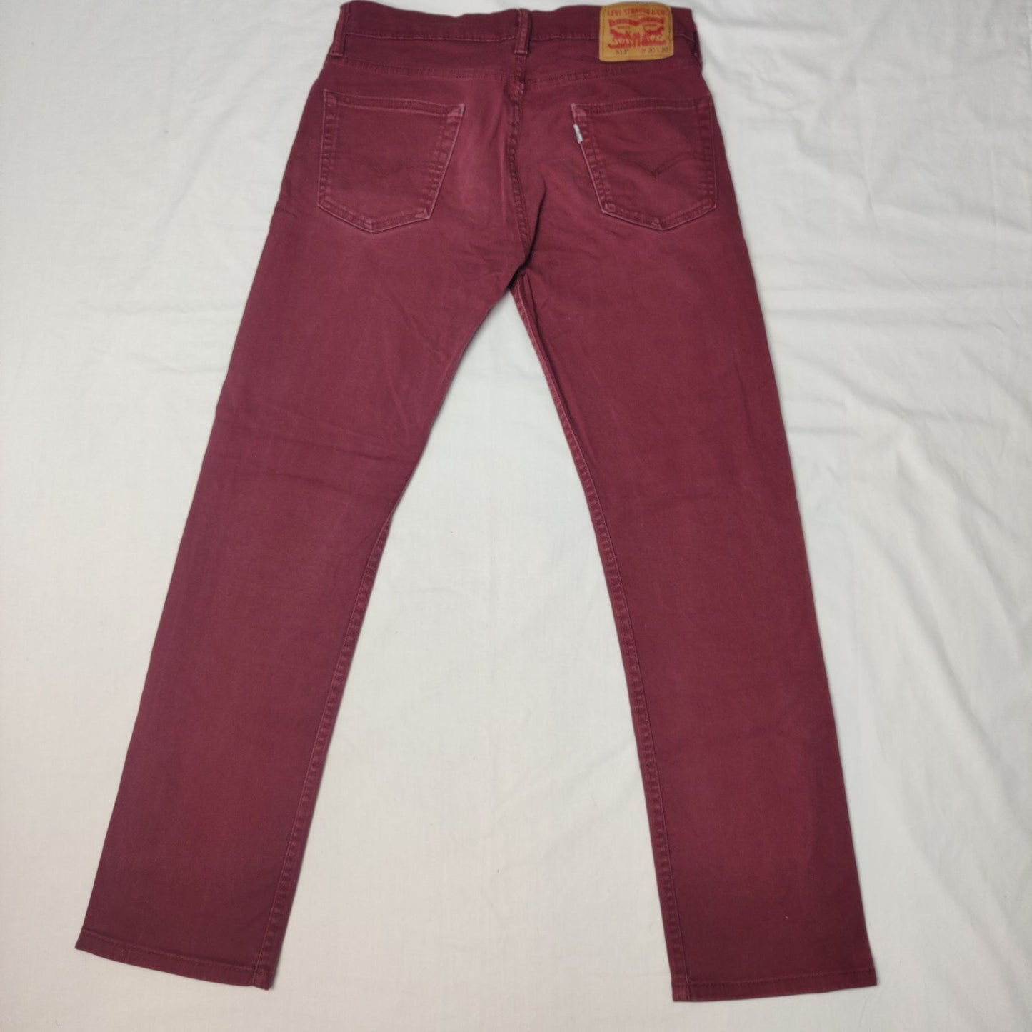 Levi Strauss 513 Red Jeans Men Size W30/L30