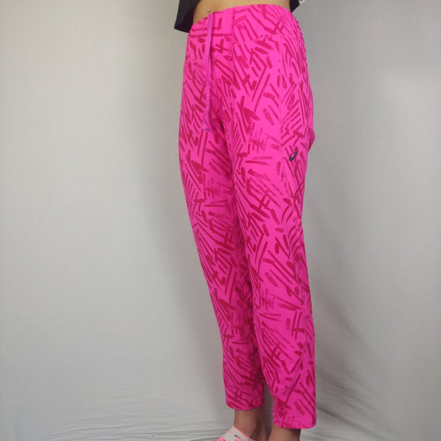 Asics Motion Dry Pink Training Trousers Sports Pants Women Size XL