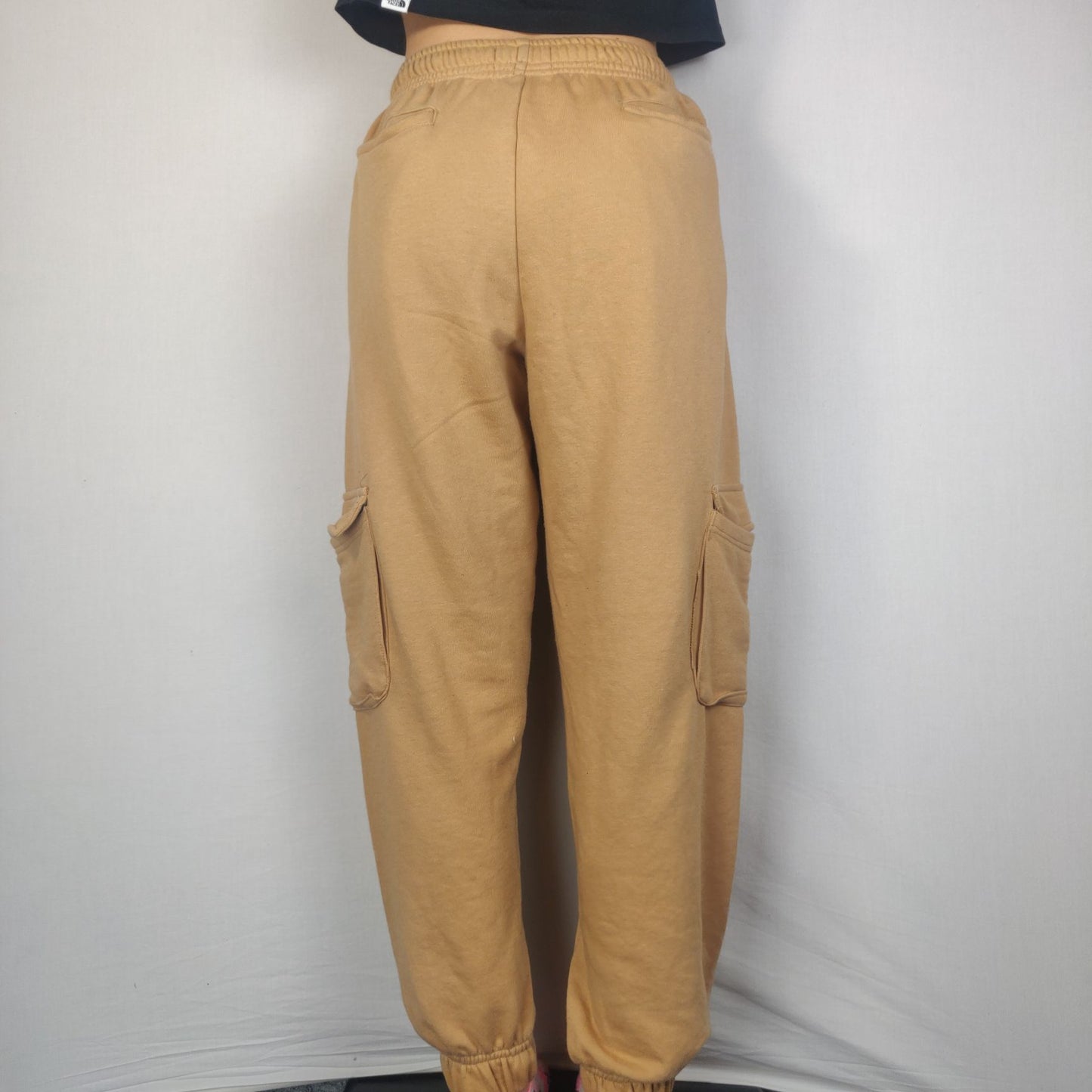 Sixth June Beige Drawstring Cargo Trousers Women Size Medium