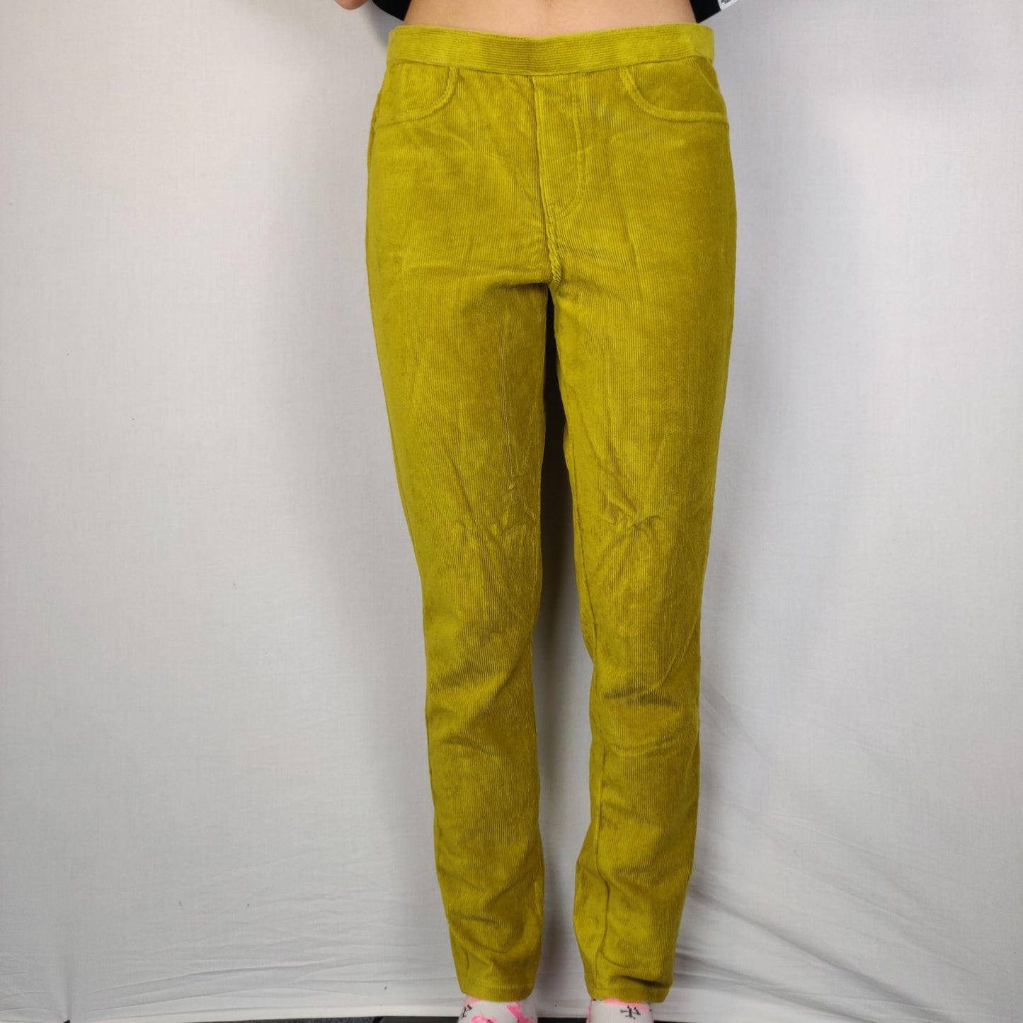 Uniqlo Yellow Strip Pants Women Size Medium