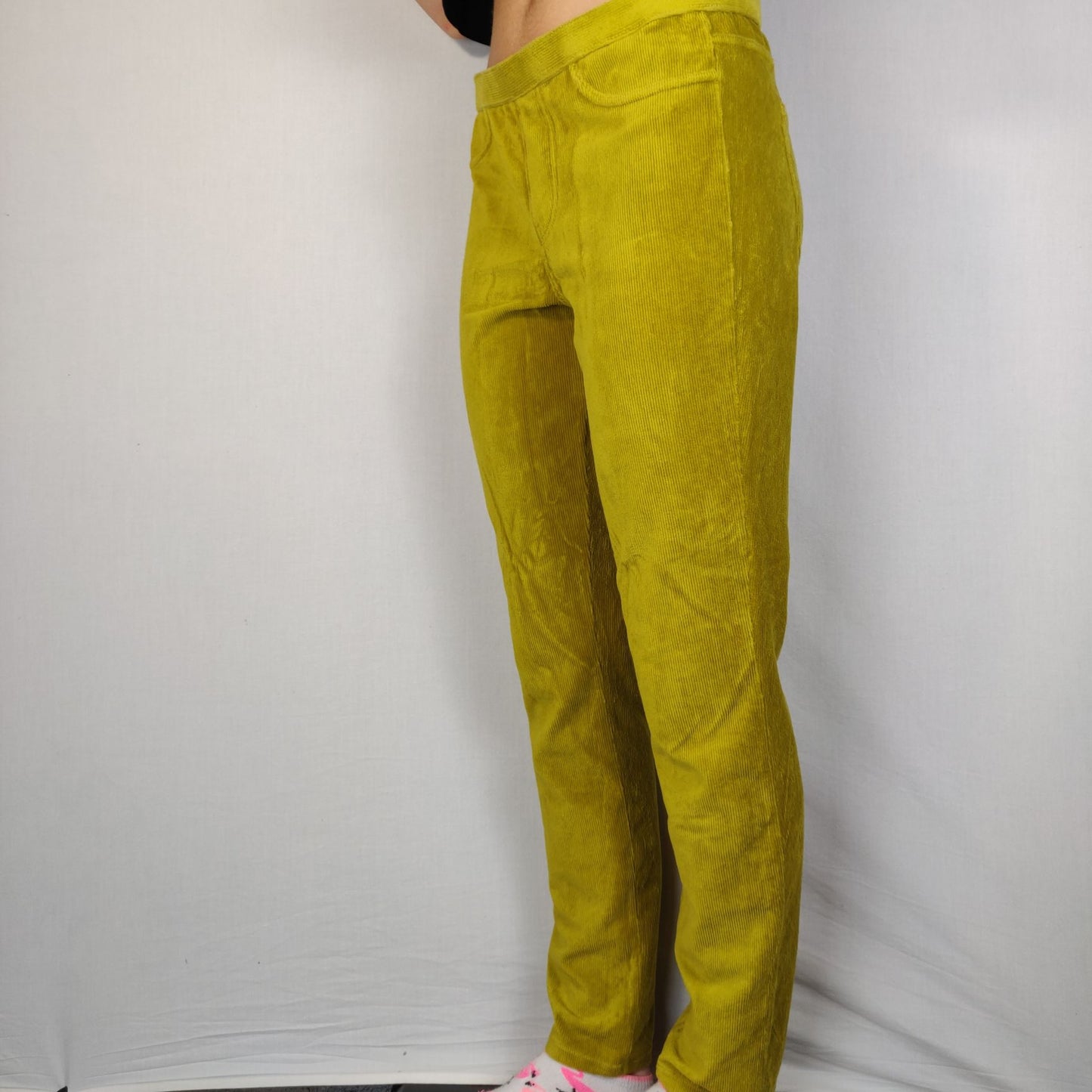 Uniqlo Yellow Strip Pants Women Size Medium