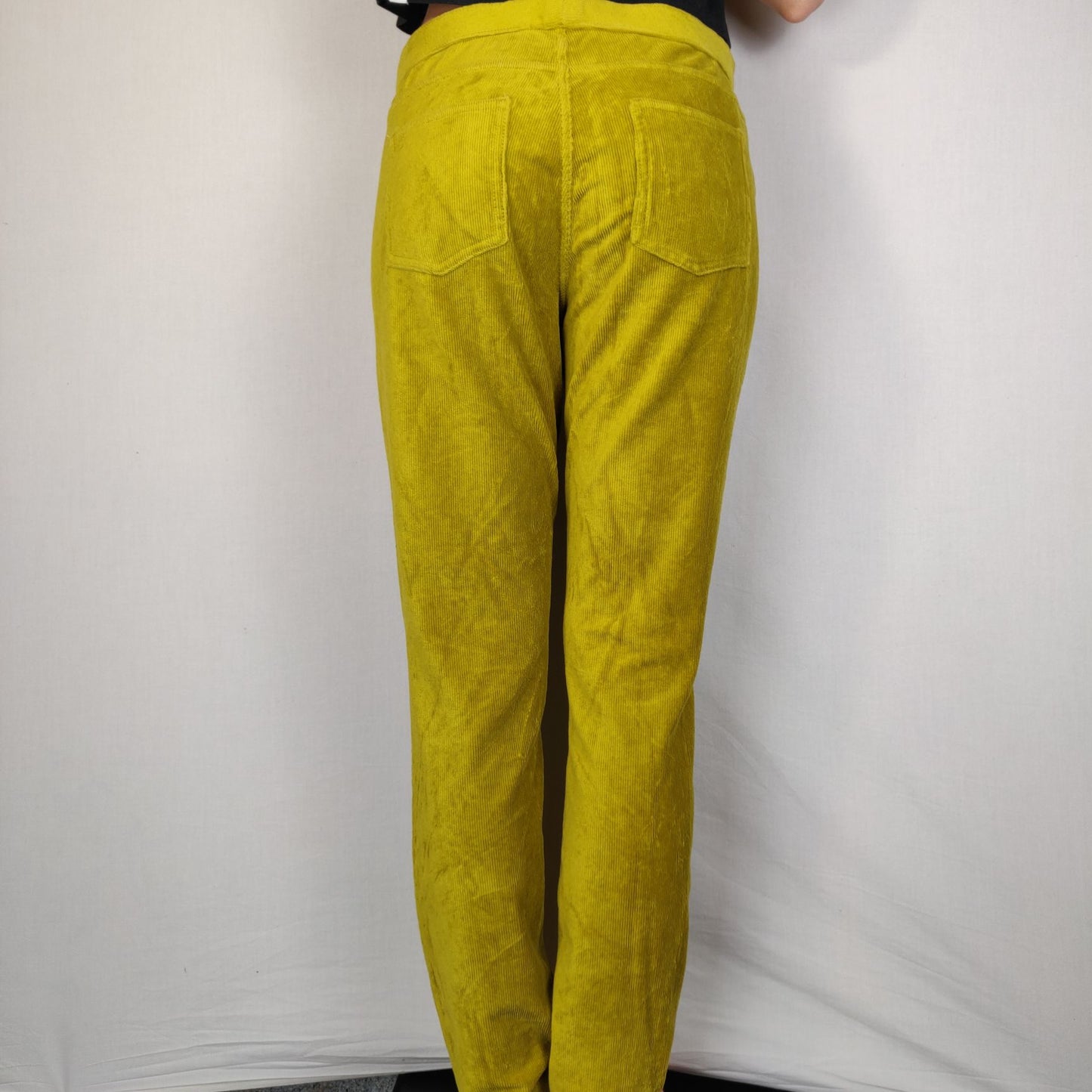 Uniqlo Yellow Strip Pants Women Size Medium