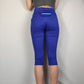 Crivit Blue Cropped Leggings Sportswear Women Size Small UK 10-12
