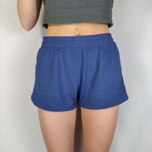 Adidas Aeroready Blue Running Shorts Women Size Medium UK 12-14