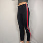 Zara Trafaluc Black Red Stripped Leggings Women Size Small
