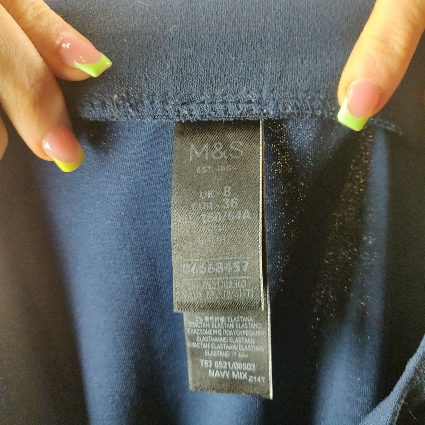 M&S Collection Navy Sweatpants Trousers Women Size UK 8