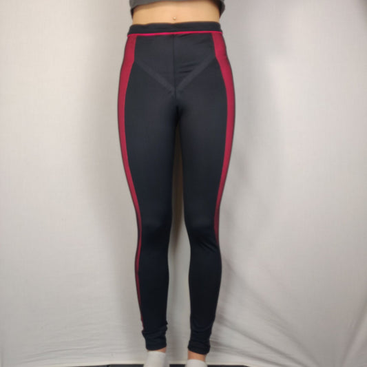 M&S Black Leggings Pants Women Size UK 12