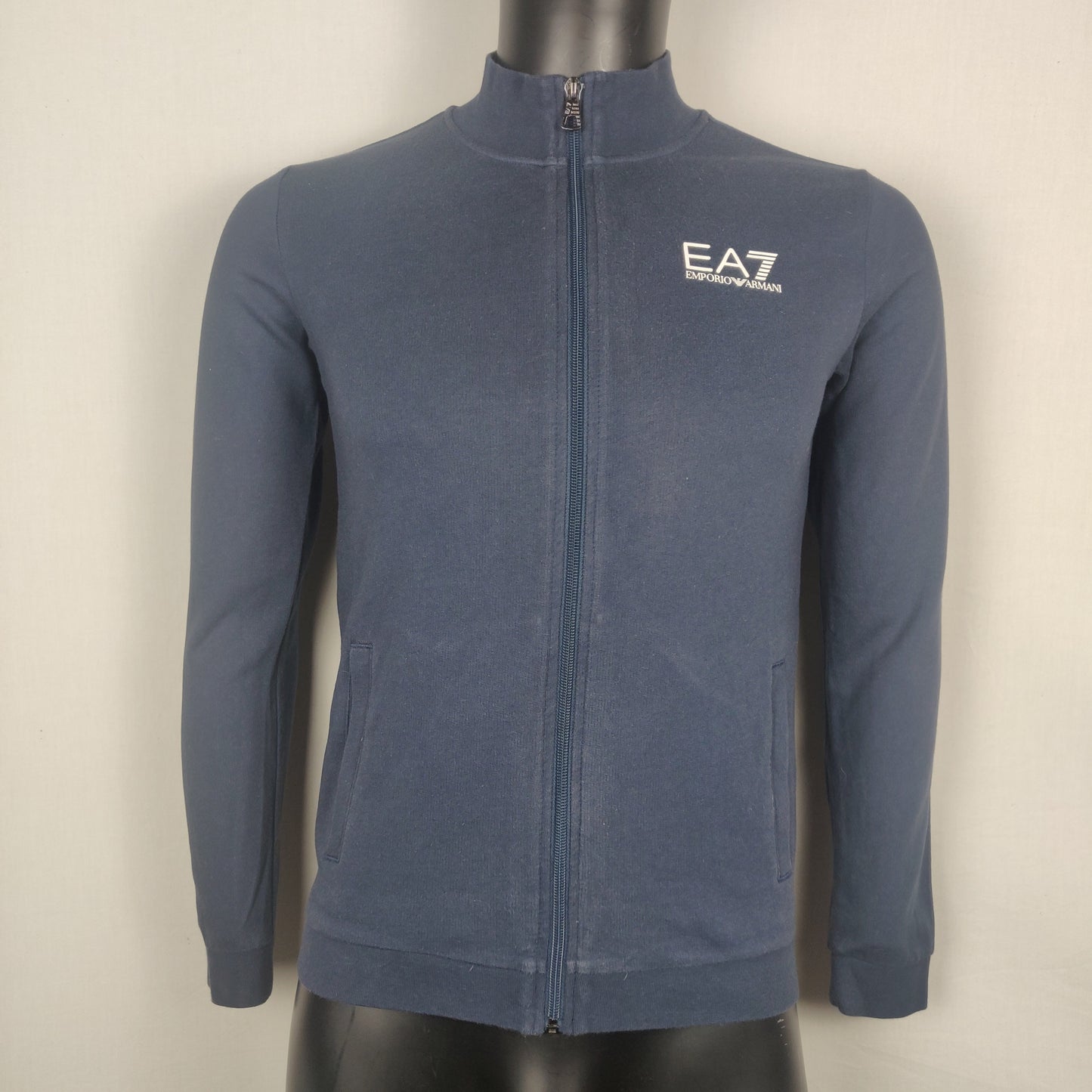 EA7 Emporio Armani Navy Full Zip Sweatshirt Boys 14 Years