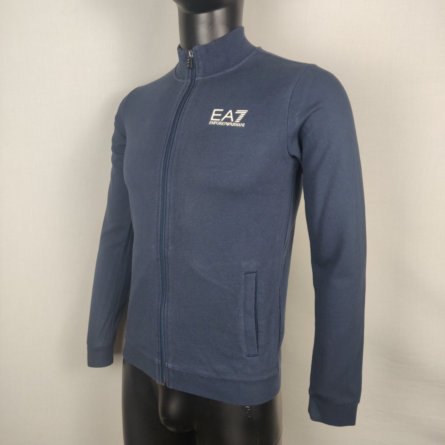 EA7 Emporio Armani Navy Full Zip Sweatshirt Boys 14 Years