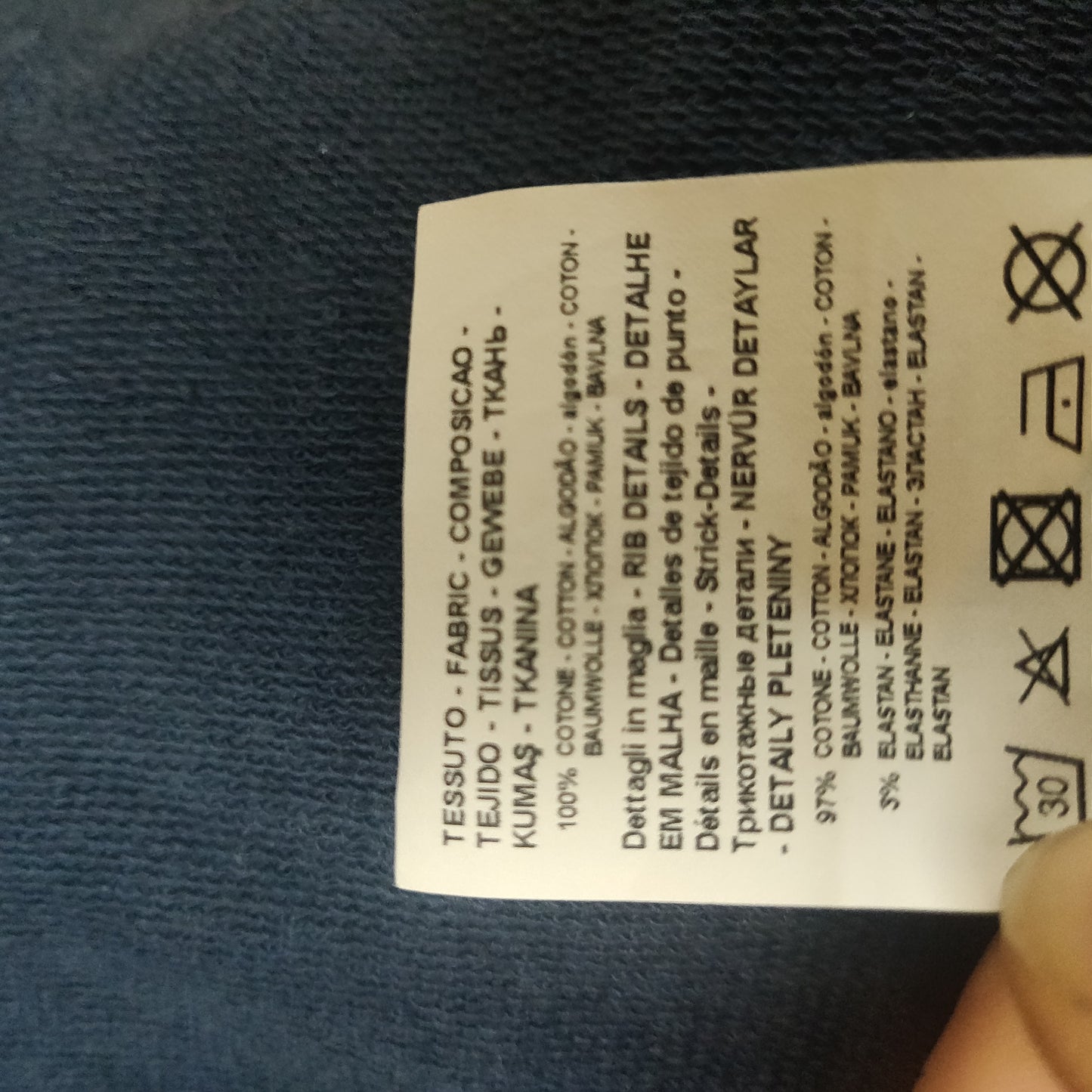 EA7 Emporio Armani Navy Full Zip Sweatshirt Boys 14 Years