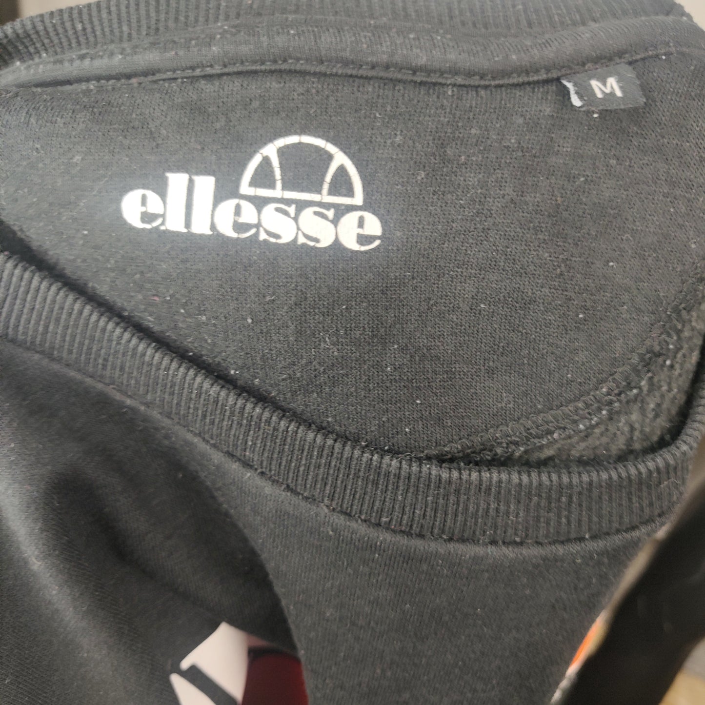 Ellesse Black Sweatshirt Men Size Medium