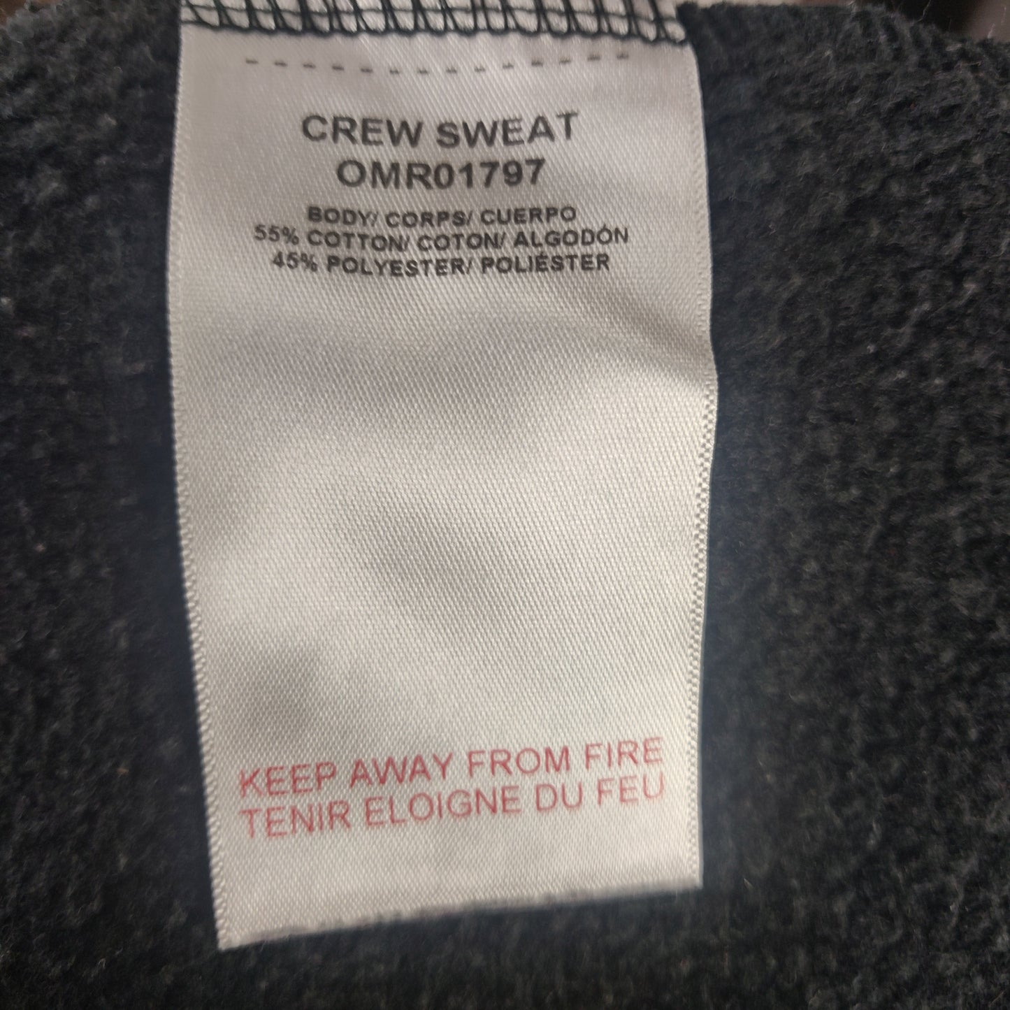 Ellesse Black Sweatshirt Men Size Medium