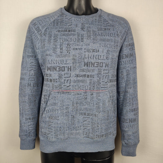 Tommy Hilfiger Blue Sweatshirt Men Size Medium