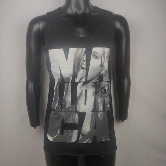 Mallorca Black Loose Tank Top Men Size Medium