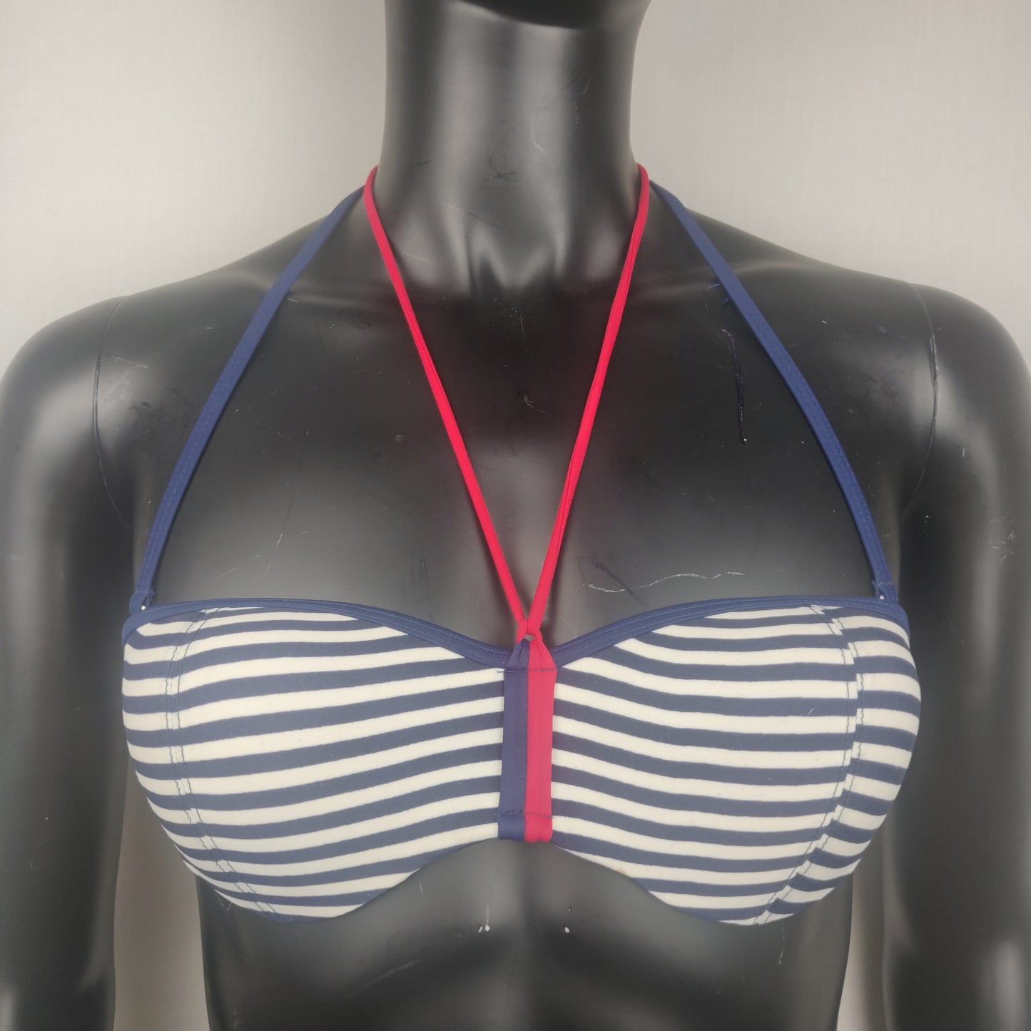 Estivamila Navy and White Bikini Set Women Size UK 10