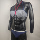 Estivamila Navy and White Bikini Set Women Size UK 10