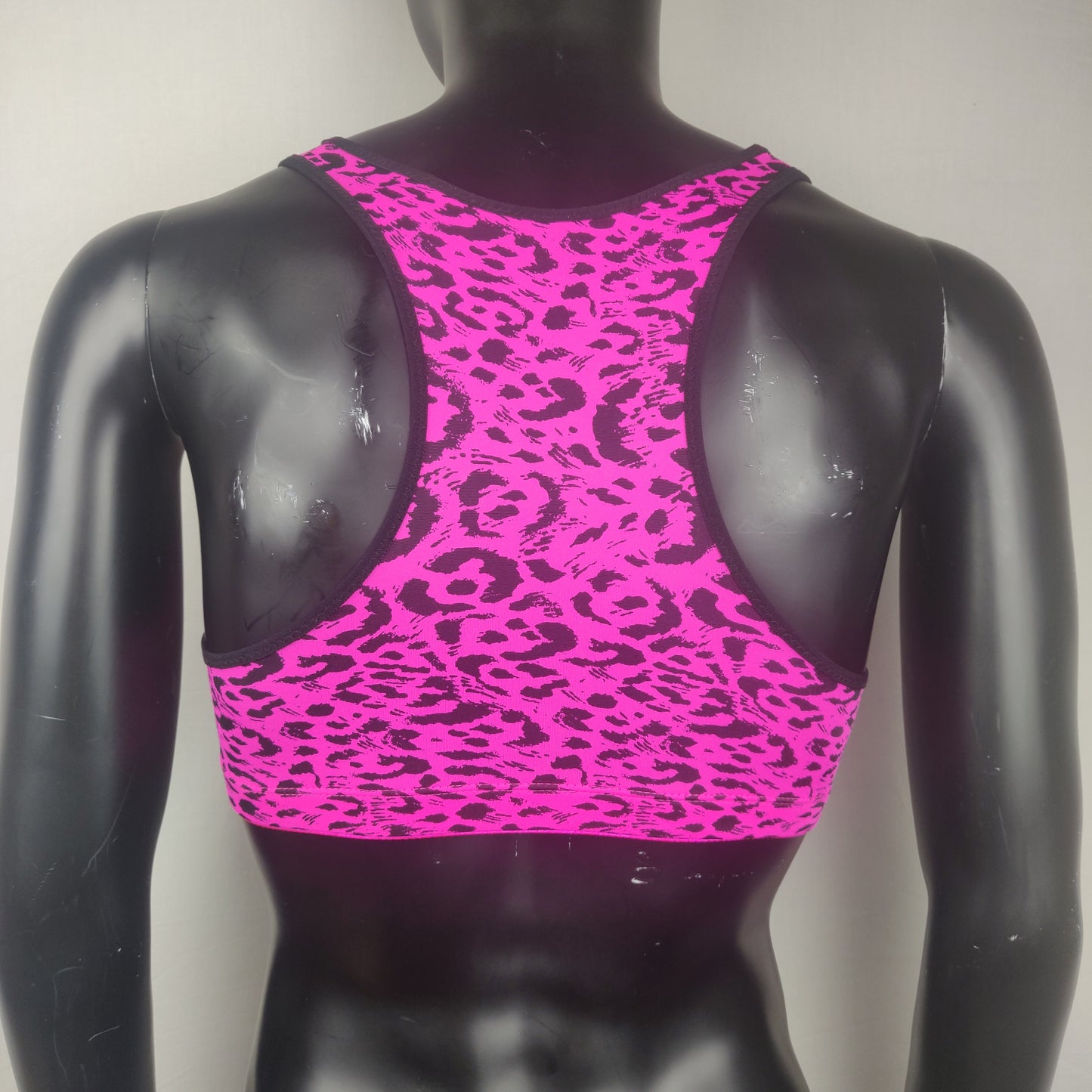 Secret Possessions Pink Cheetah Sports Bra Women Size Medium