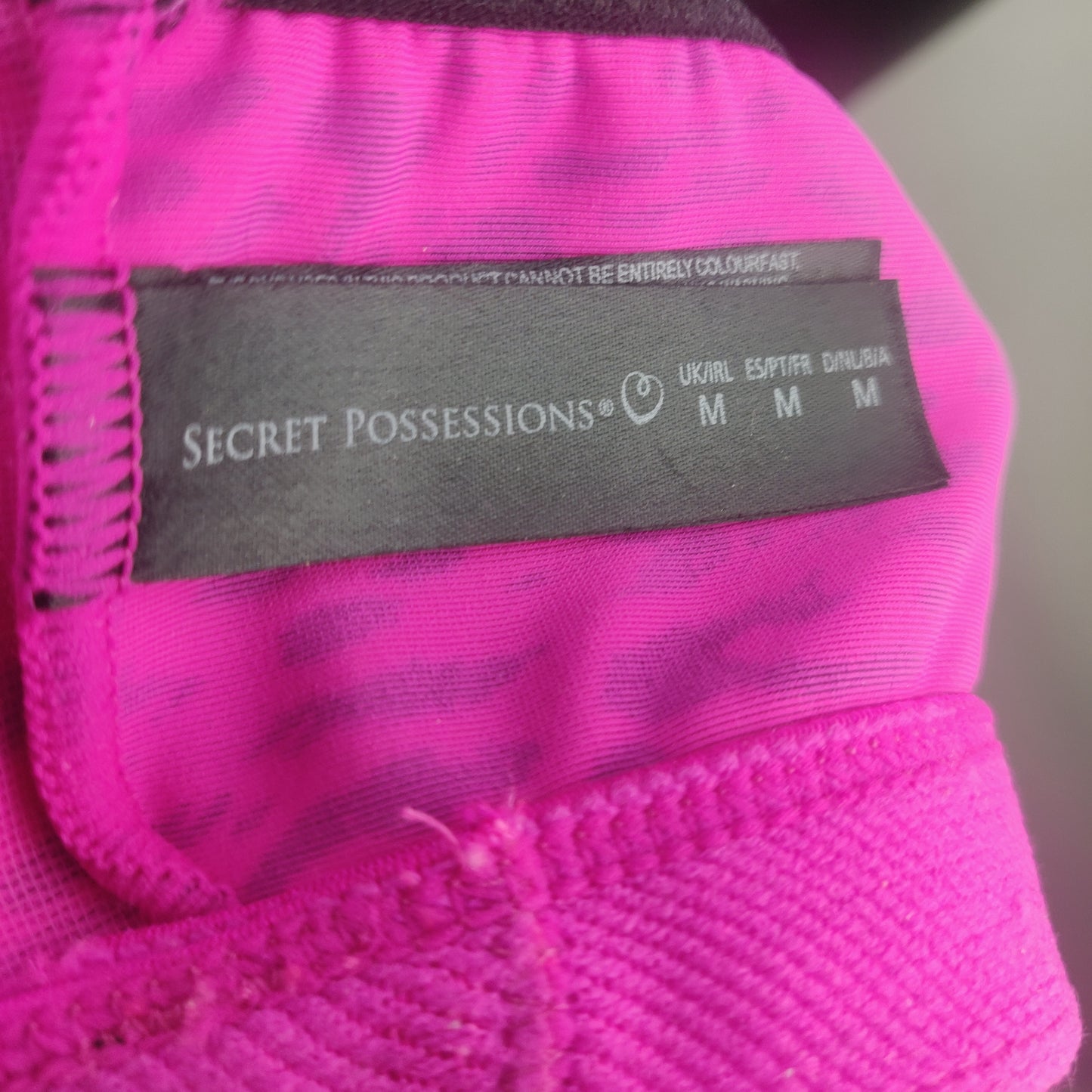 Secret Possessions Pink Cheetah Sports Bra Women Size Medium