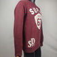 Superdry Vintage Burgundy Blacklabel Crew Sweatshirt Men Size Medium