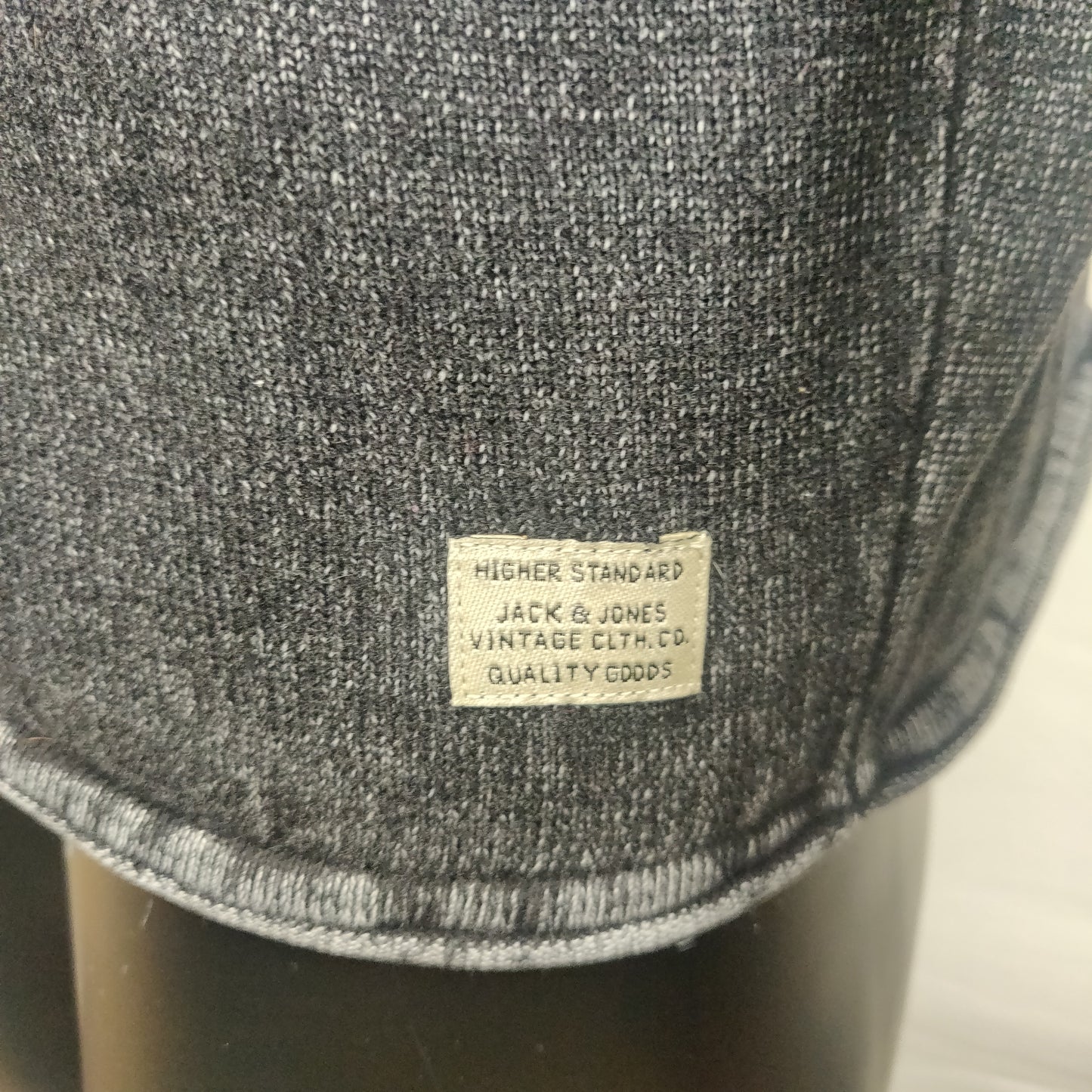 Jack & Jones Vintage Black Knitwear Sweatshirt Men Size Medium