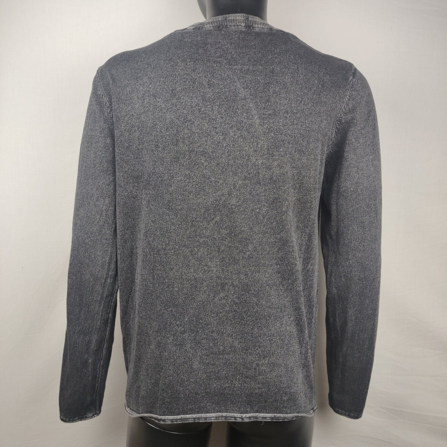 Jack & Jones Vintage Black Knitwear Sweatshirt Men Size Medium
