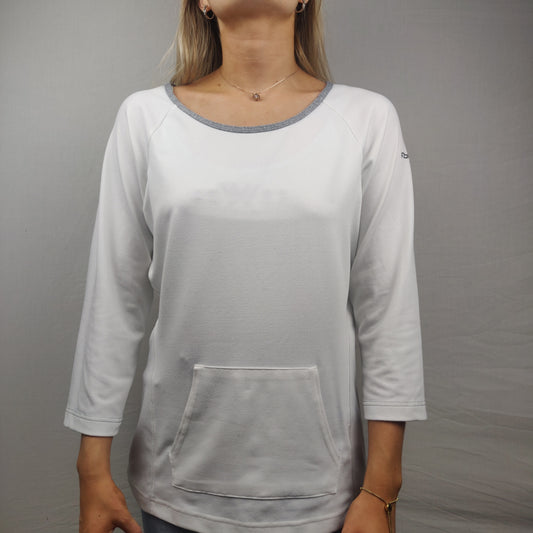 Reebok White Sweatshirt Women Size Large