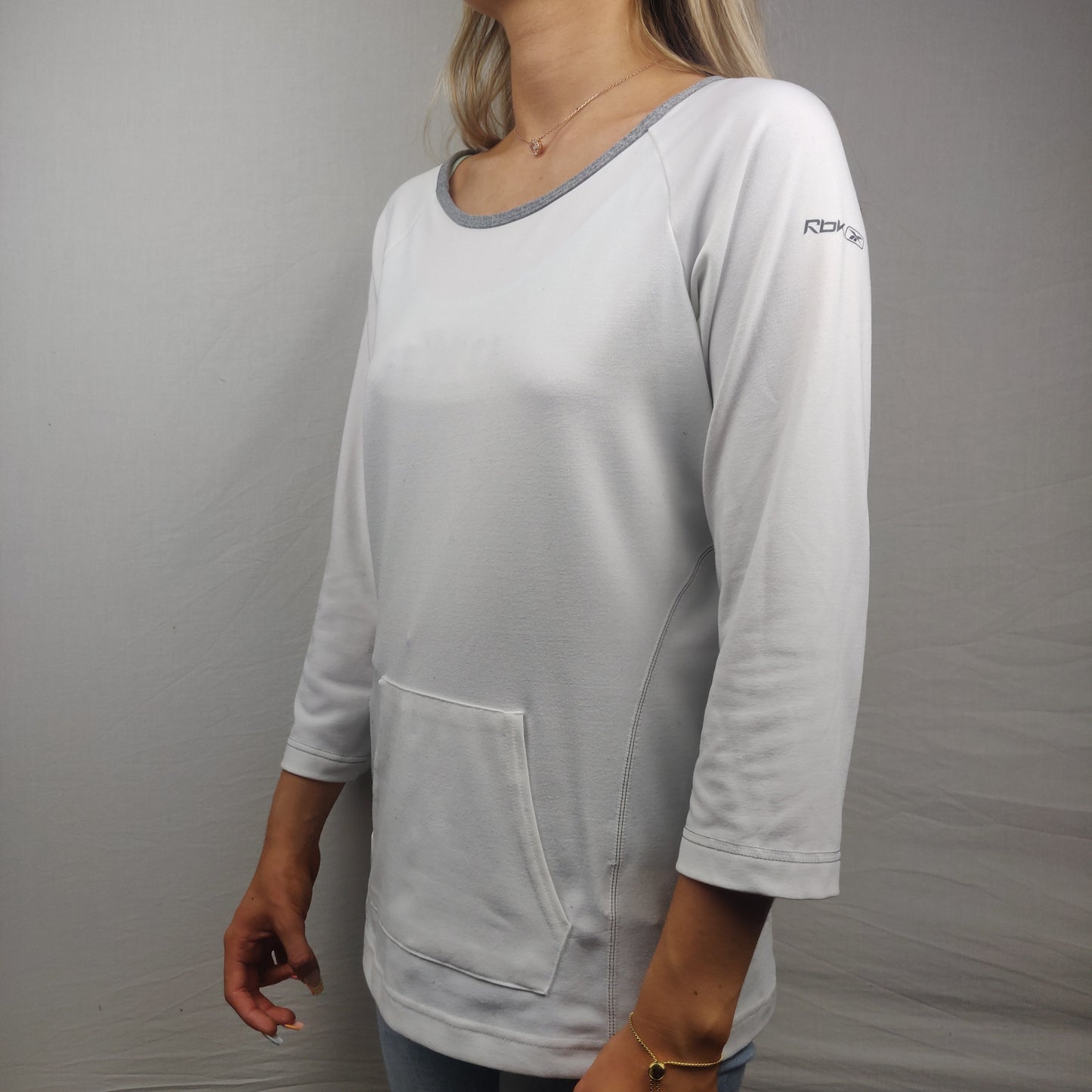 Reebok White Sweatshirt Women Size Large