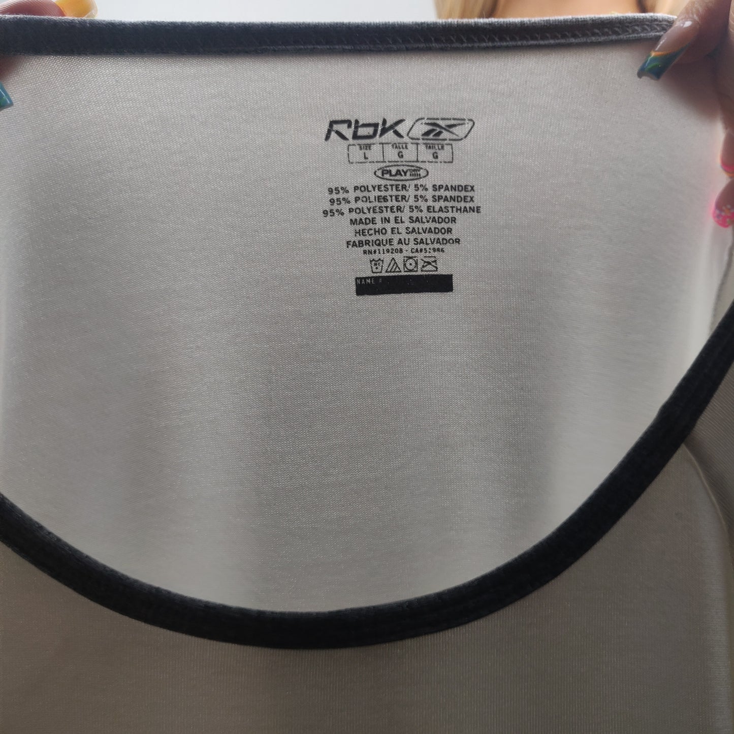 Reebok White Sweatshirt Women Size Large