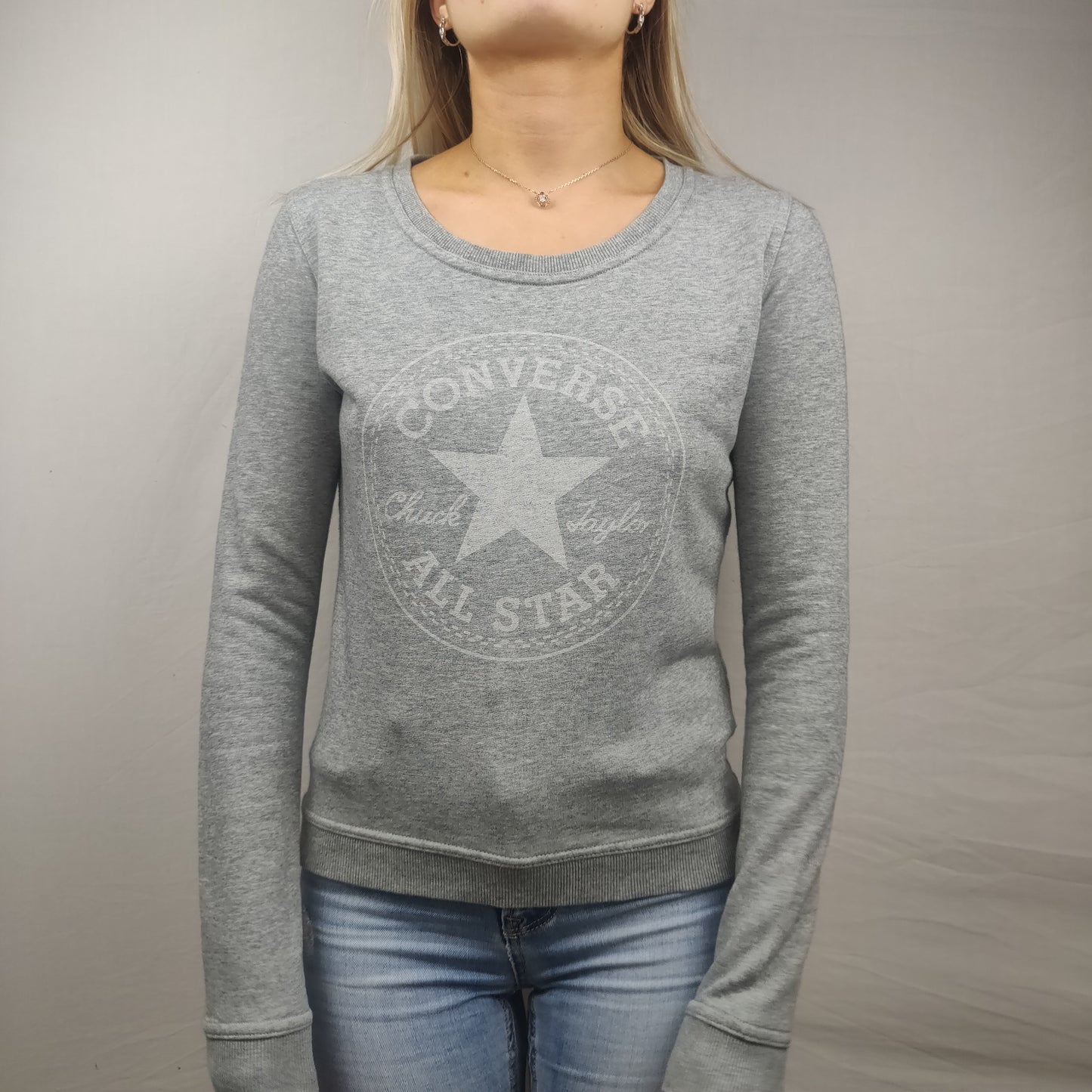 Converse Grey Sweatshirt Women Size XS