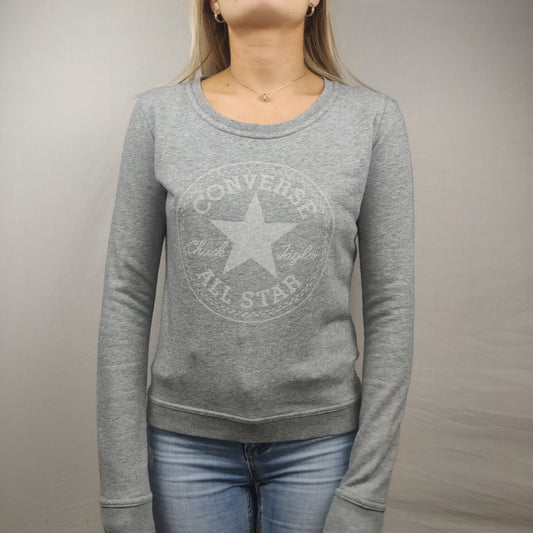 Converse Grey Sweatshirt Women Size XS