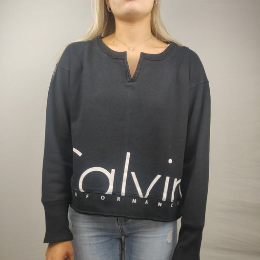 Calvin Klein Performance Black Sweatshirt Women Size Medium