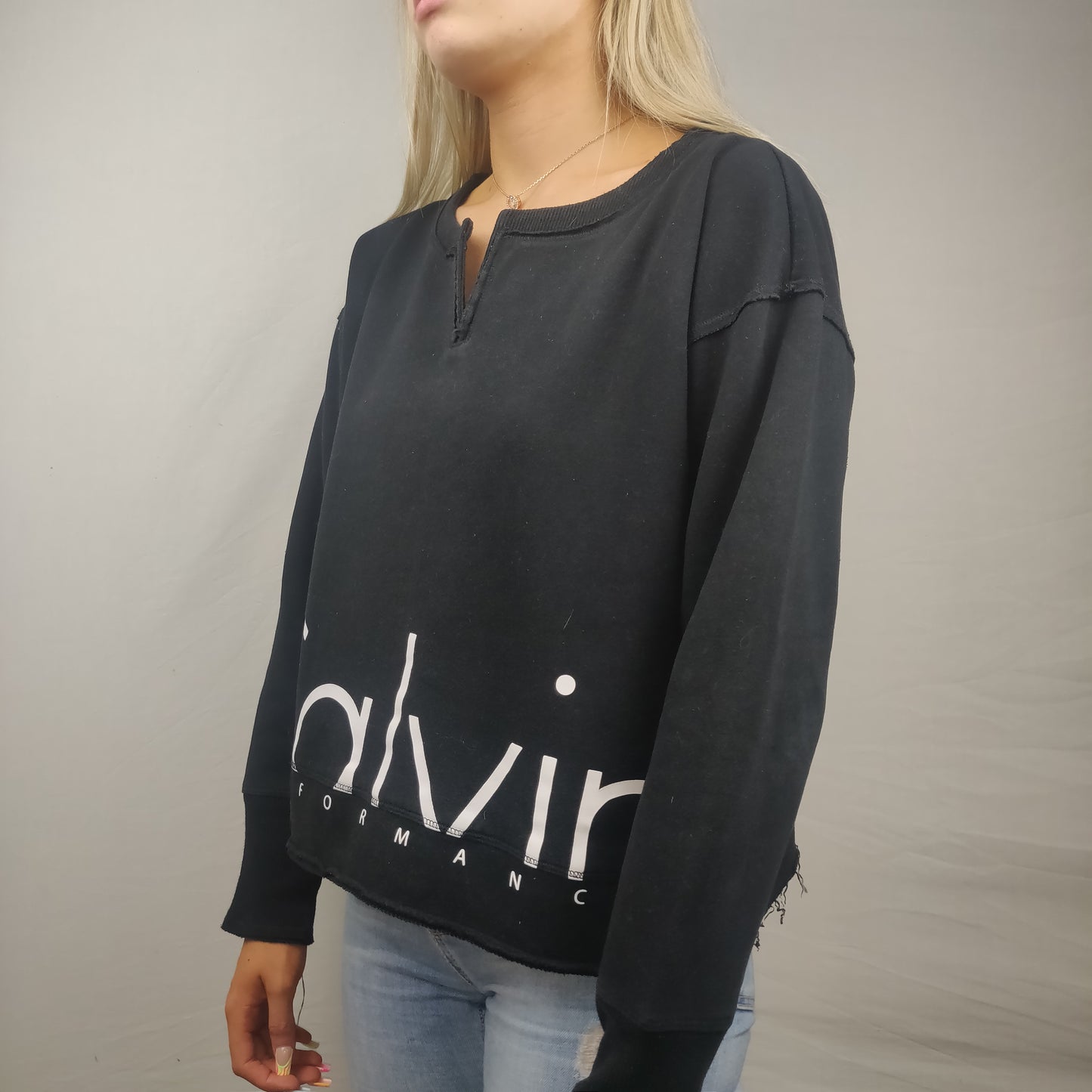 Calvin Klein Performance Black Sweatshirt Women Size Medium