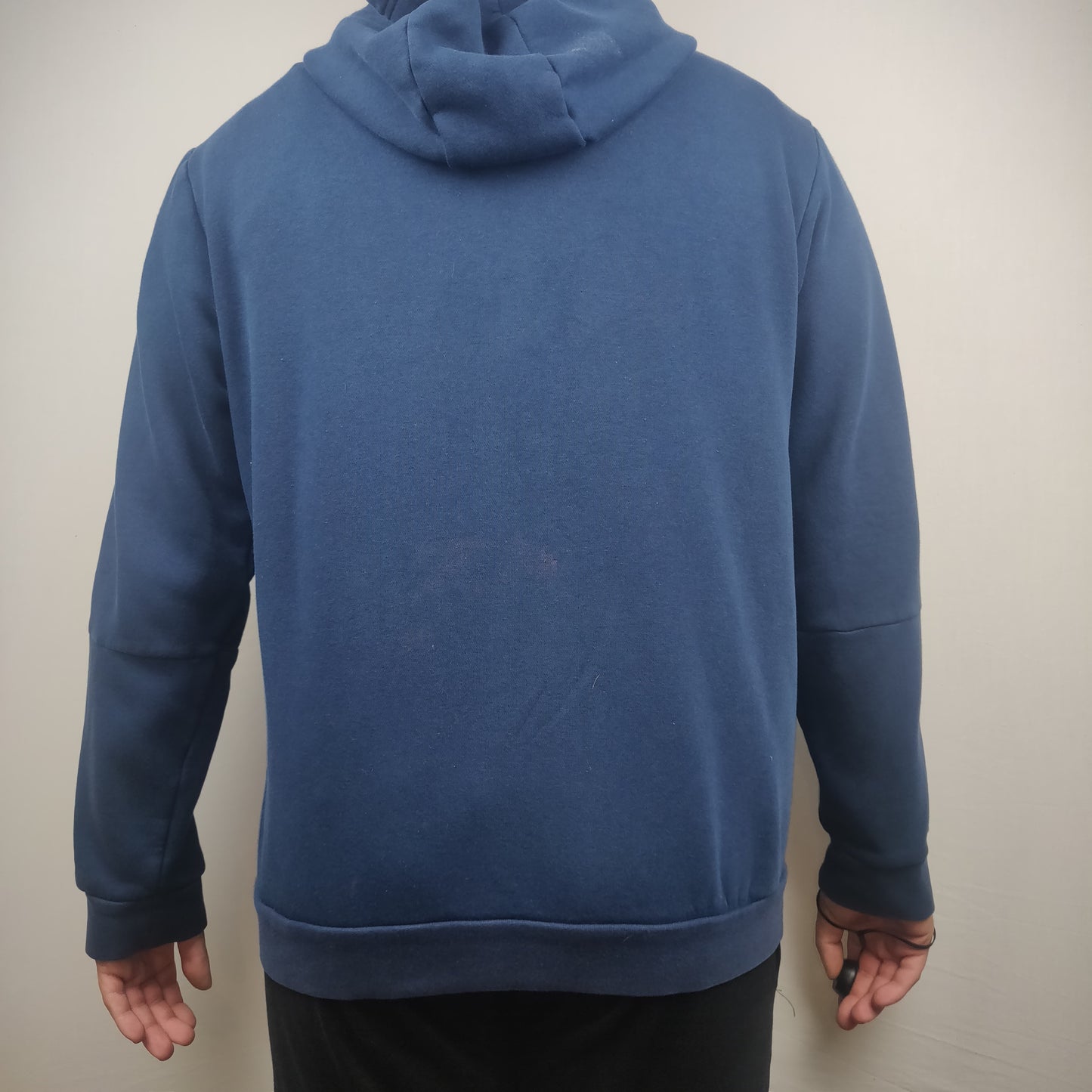 Adidas Navy Full Zip Hoodie Long Sleeve Men Size XL