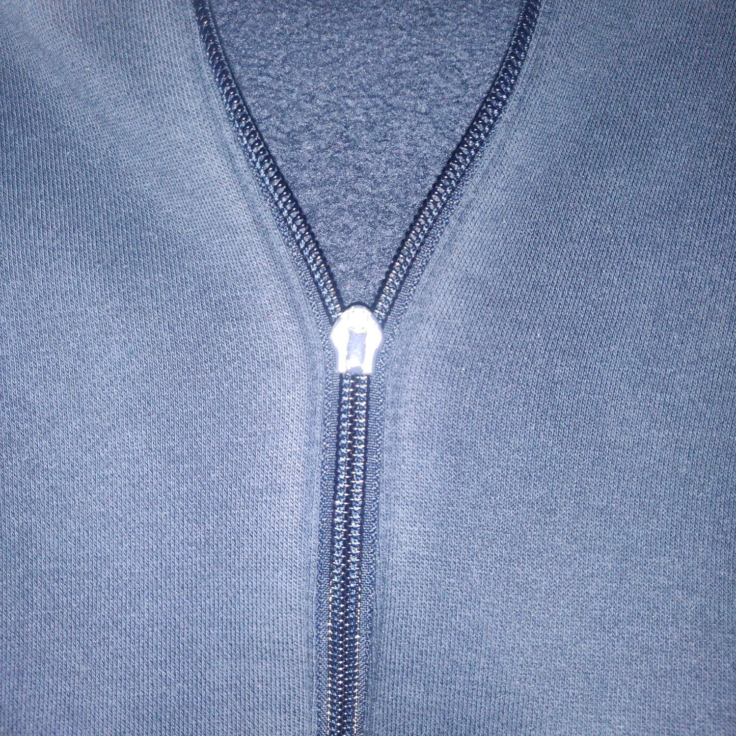 Adidas Navy Full Zip Hoodie Long Sleeve Men Size XL