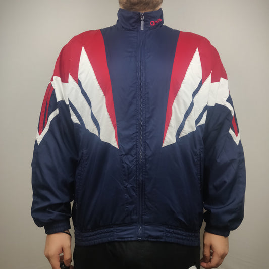 Adidas Vintage 80's Tri-colour Track Jacket Men Size 40/42