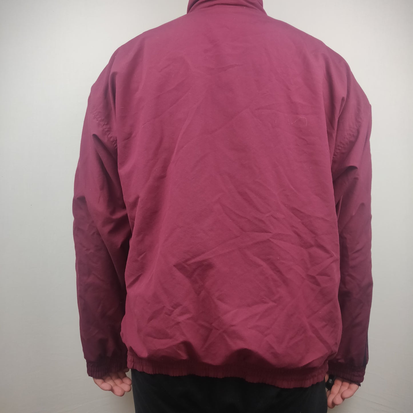 Adidas Burgundy Jacket Men Size Large