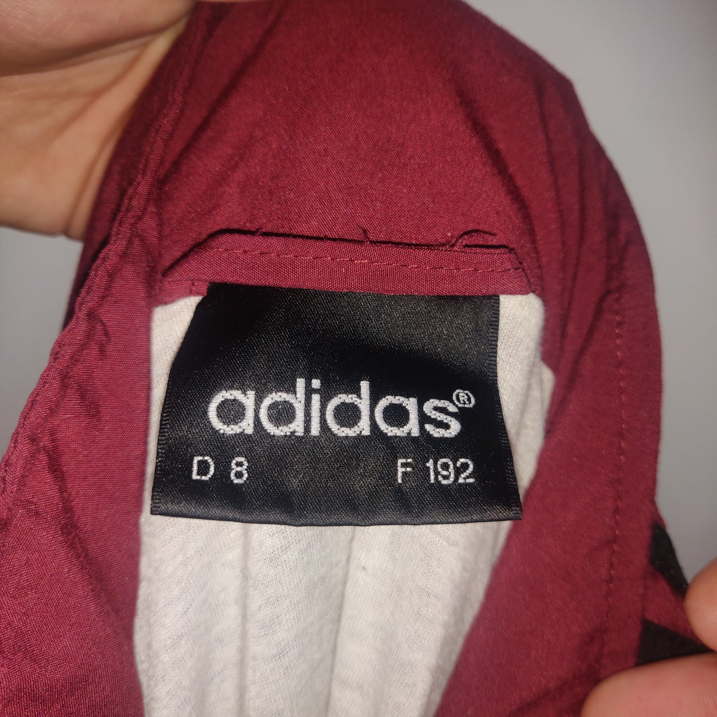 Adidas Burgundy Jacket Men Size Large