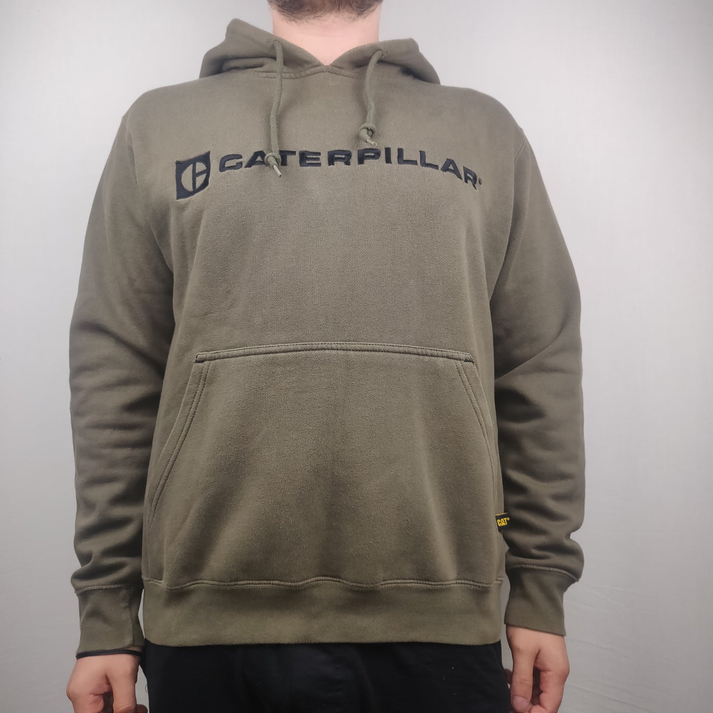 Caterpillar Green Hoodie Men Size Medium