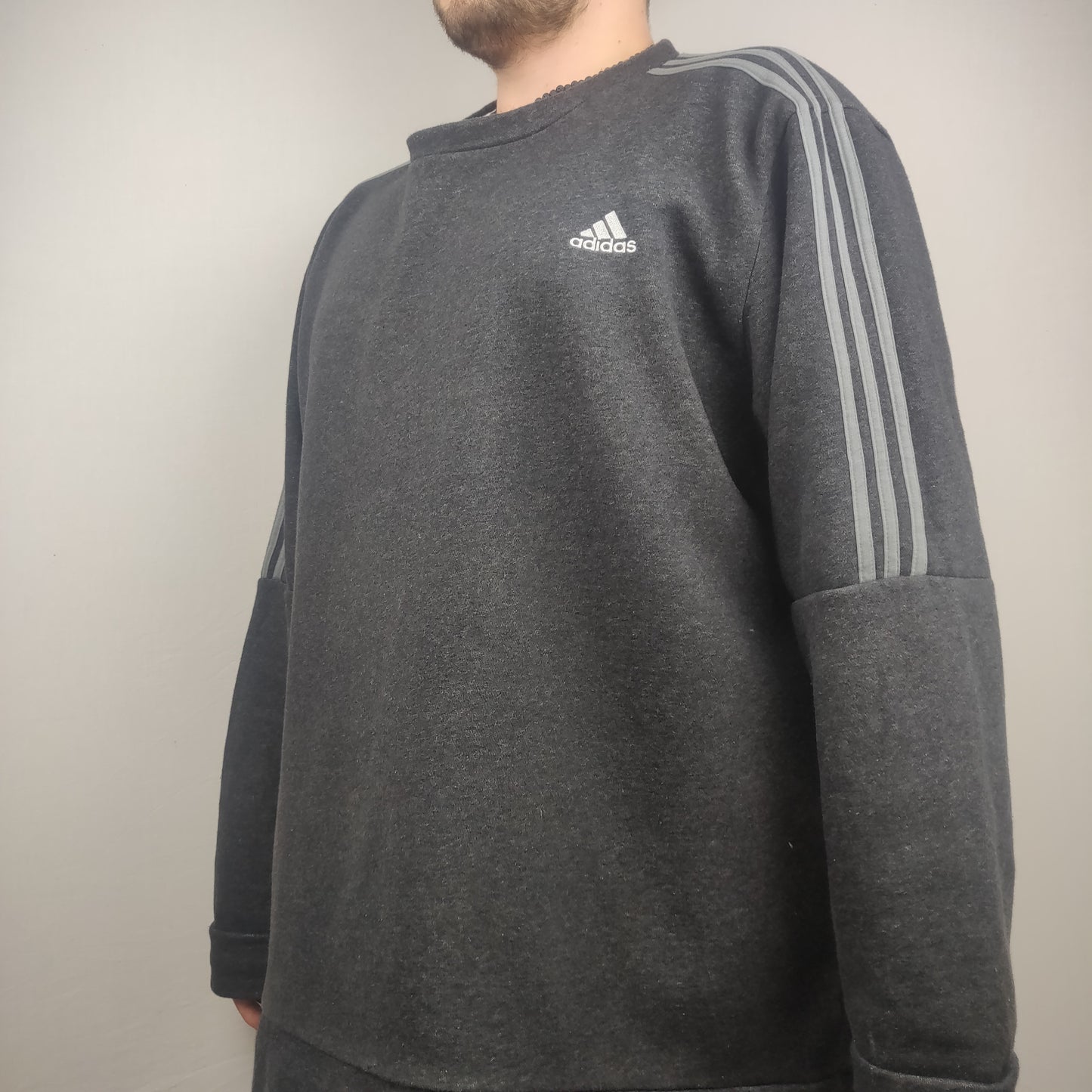 Adidas Dark Grey Sweatshirt Men Size 2XL