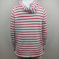 The Black Dog Red Stripped White Hoodie Women Size Small