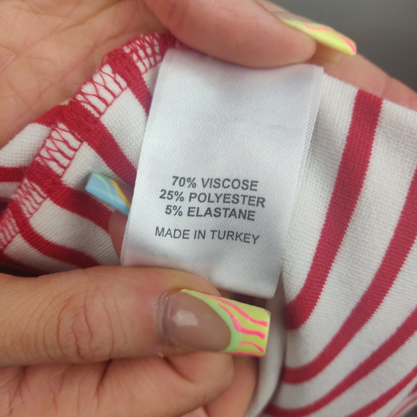 Kelly & Grace White Stripped Sweatshirt Full Zip Women Size Small