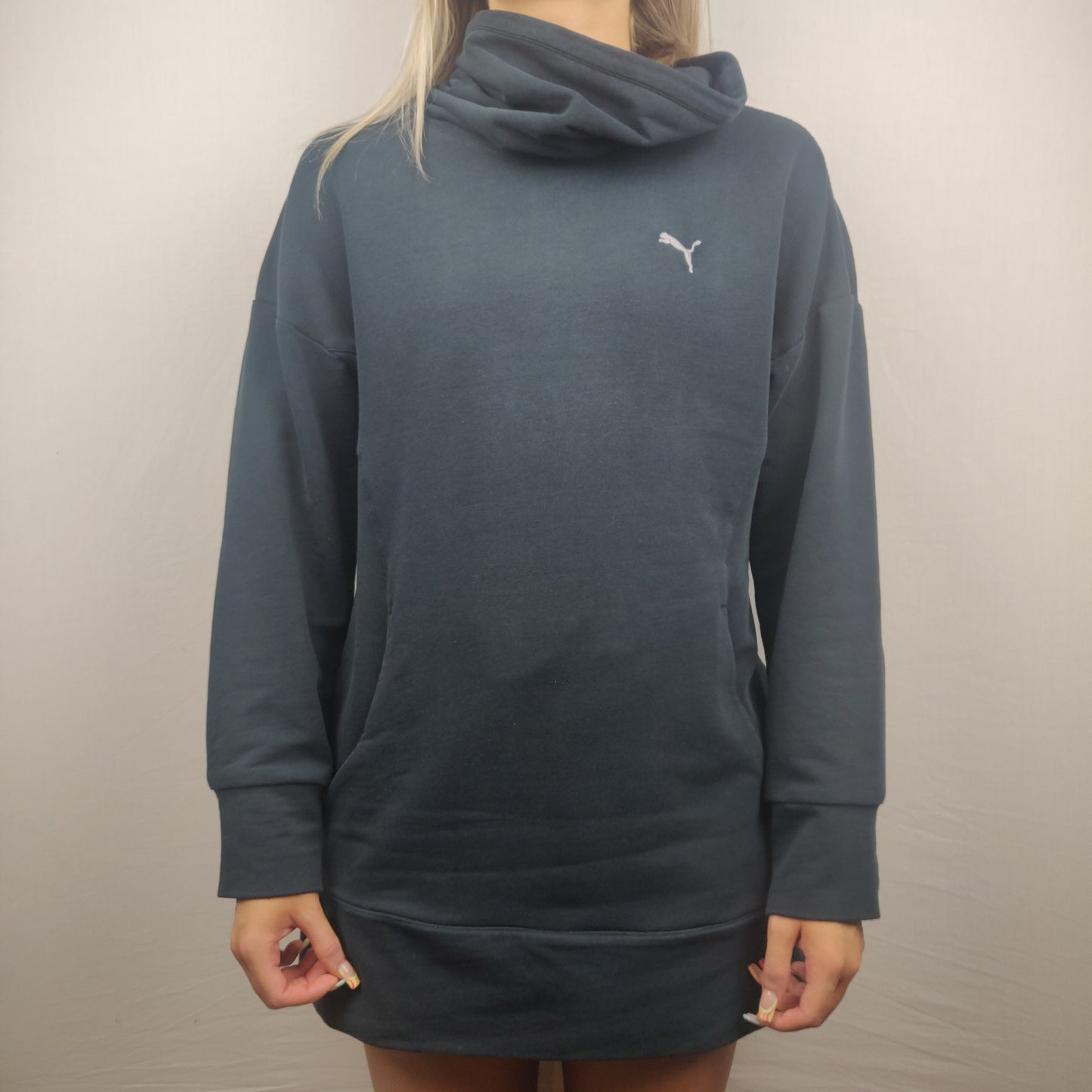 Puma Black High Neck Sweatshirt Women Size UK 10