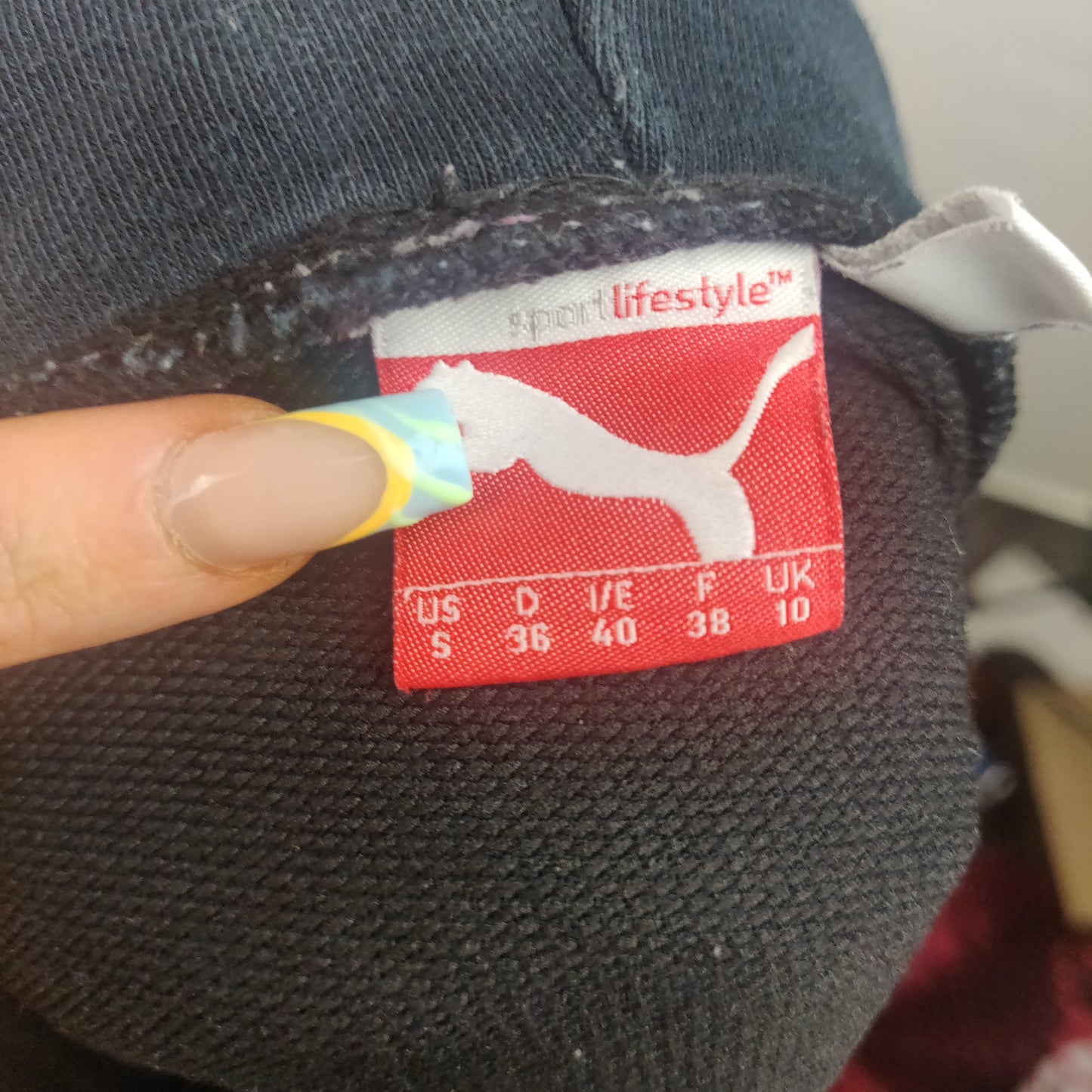 Puma Black High Neck Sweatshirt Women Size UK 10