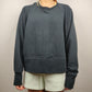 Nike Dri Fit Black Long Sleeve Cropped Sweatshirt Top Women Size Large