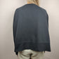 Nike Dri Fit Black Long Sleeve Cropped Sweatshirt Top Women Size Large