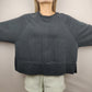 Nike Dri Fit Black Long Sleeve Cropped Sweatshirt Top Women Size Large