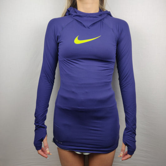 Nike Dri-Fit Purple Training Hoodie Pullover Women Size XS