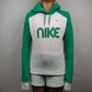 Nike Green/White Hoodie Women Size Small UK 8-10