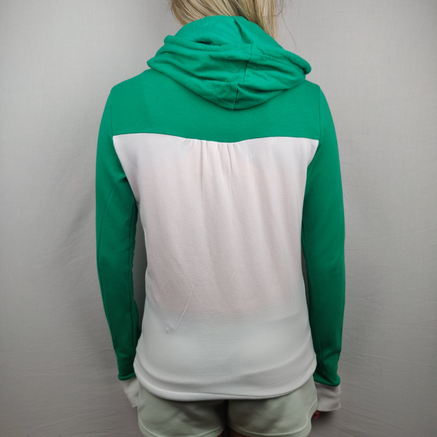 Nike Green/White Hoodie Women Size Small UK 8-10