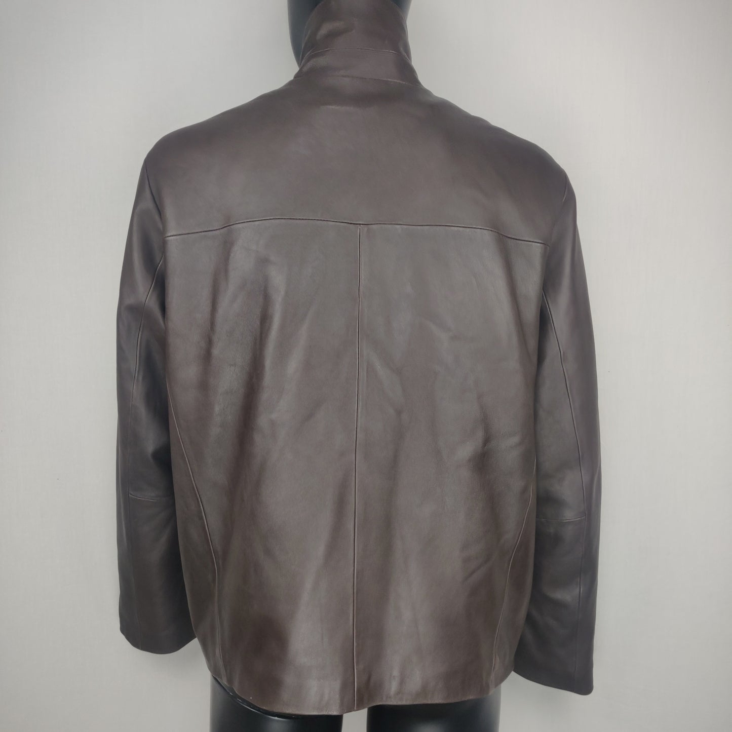 Wilsons Brown Leather Vintage Jacket Men Size Large